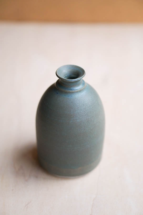 Rustic blue small vase