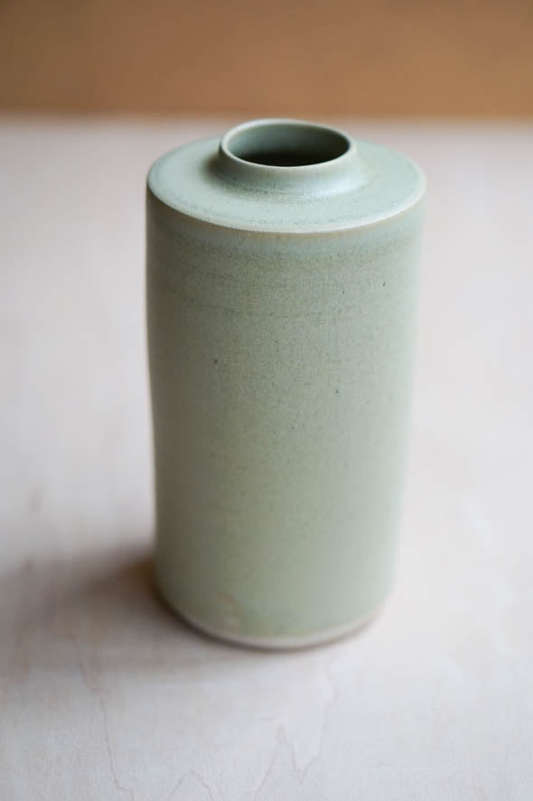 Seafoam Green bottle vase