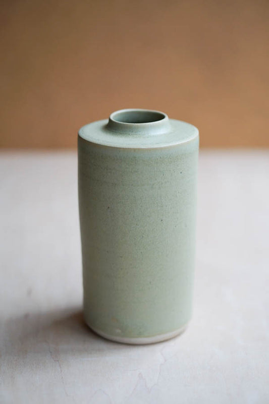 Seafoam Green bottle vase