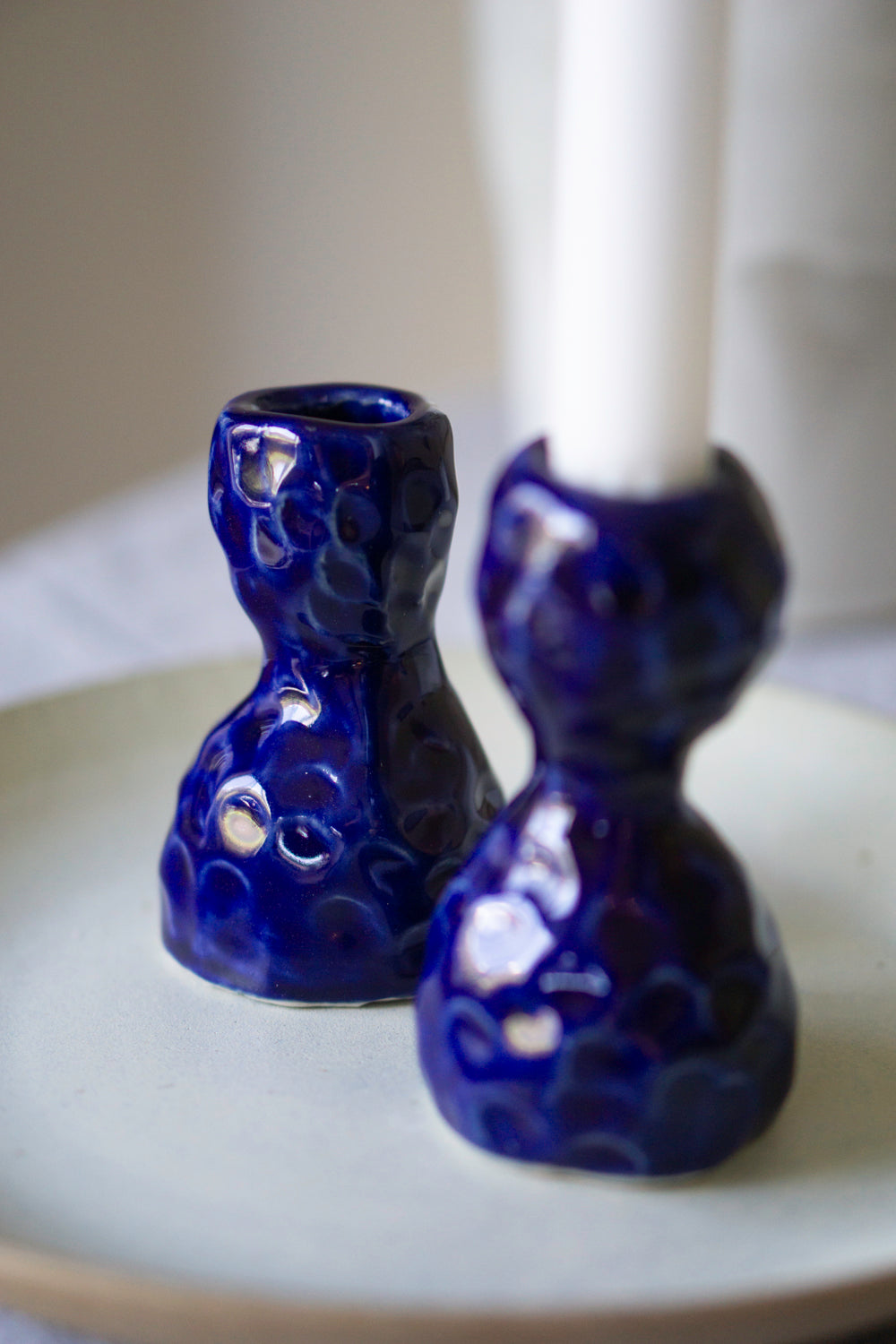 Blue Notes Candlesticks