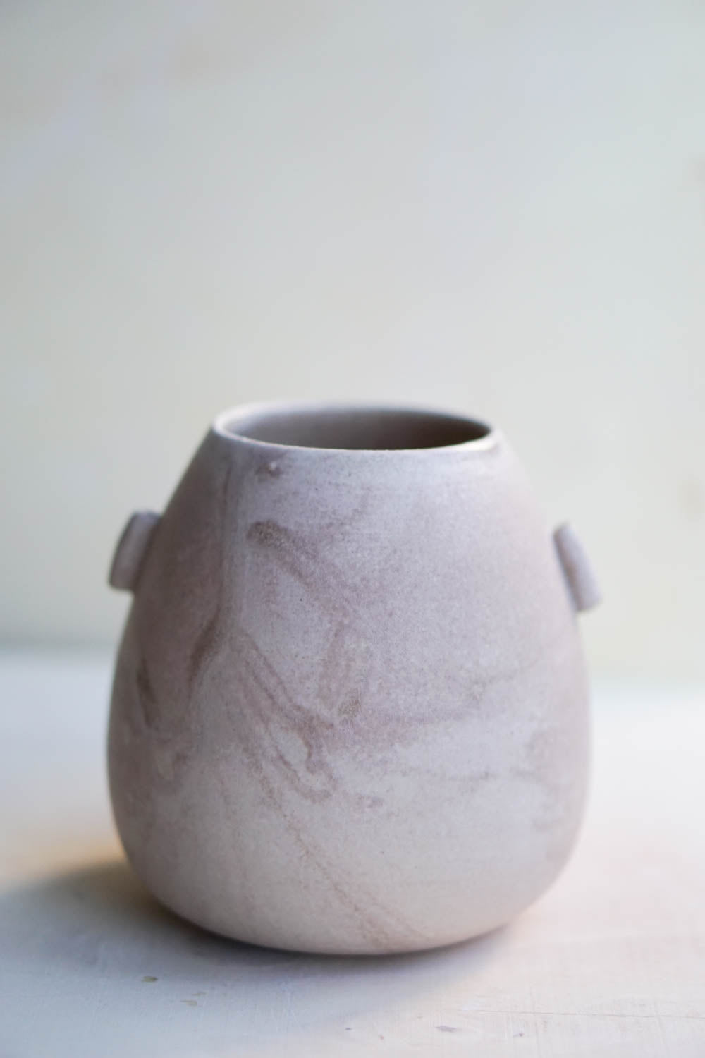 Pinkish Stoney vase c