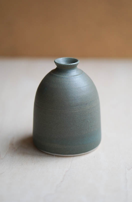 Rustic blue small vase #5