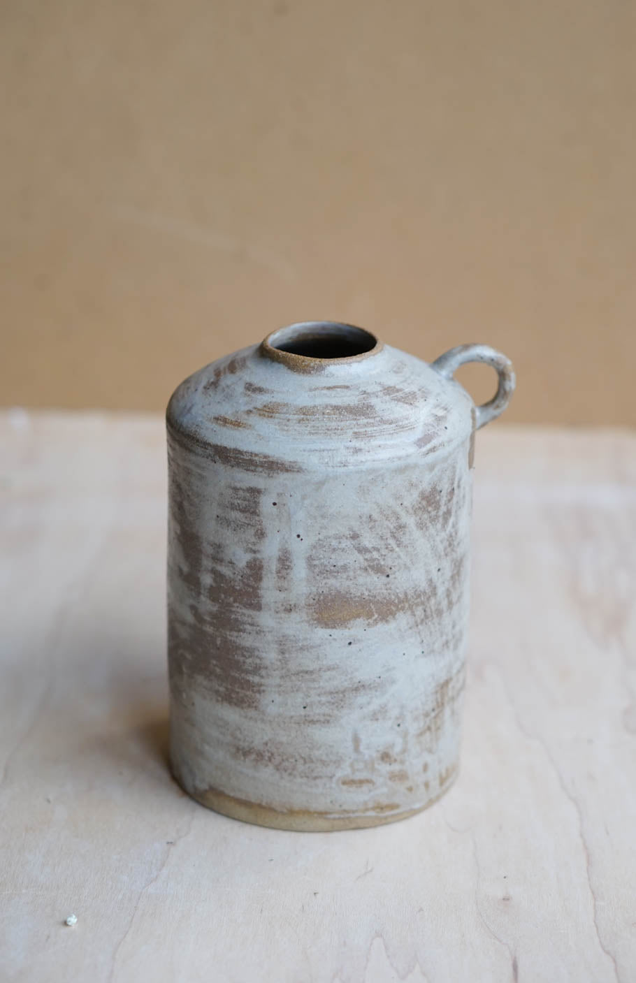 rustic handmade bottle vase 