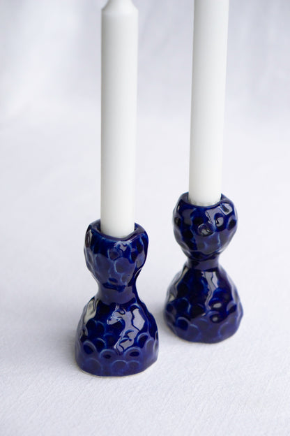 Blue Notes Candlesticks