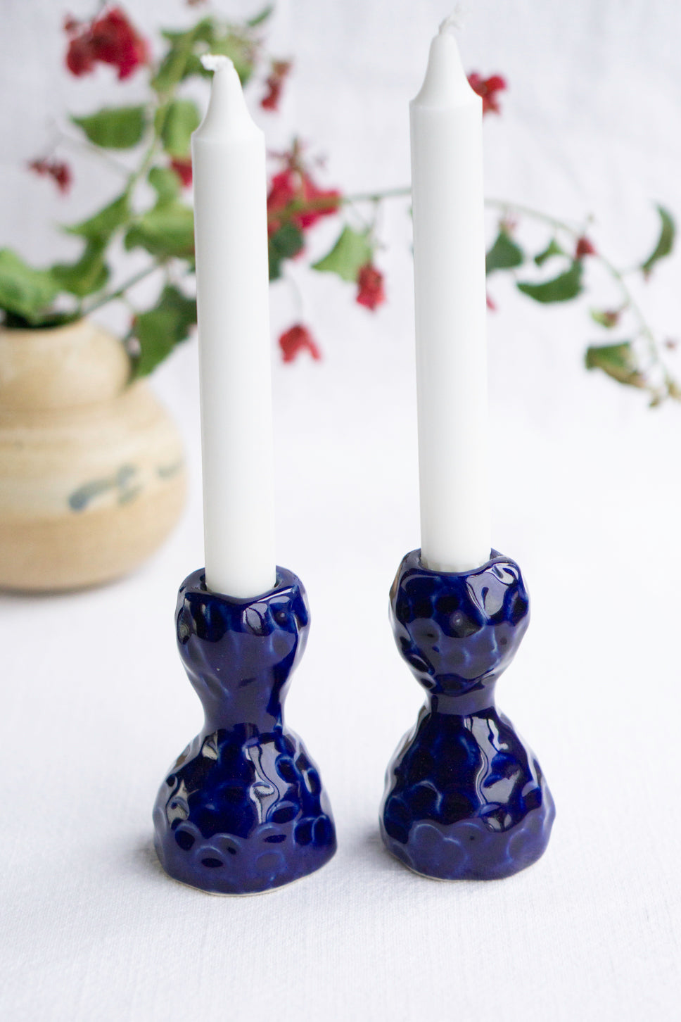 Blue Notes Candlesticks