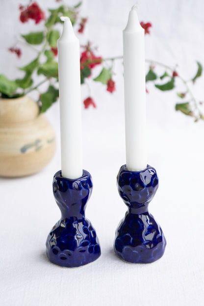 Blue Notes Candlesticks