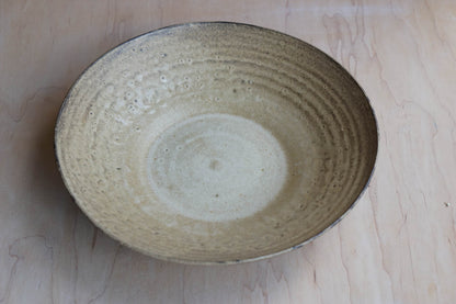 big wide handmade serving bowl