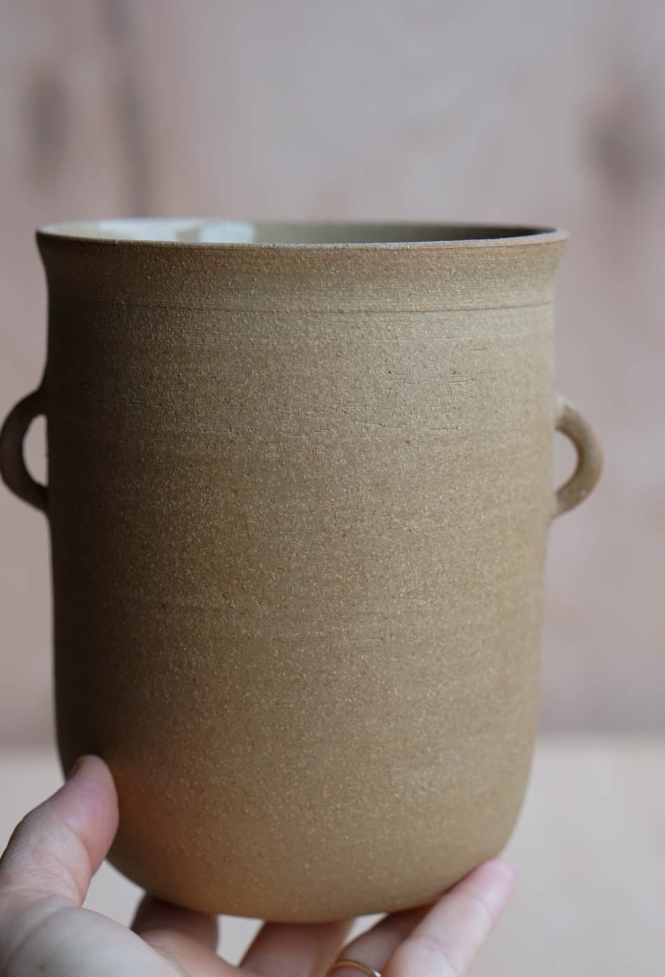 The small handle vase