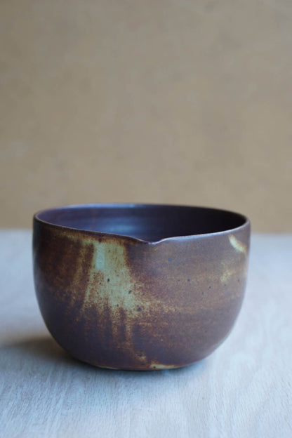 brown mixing bowl a