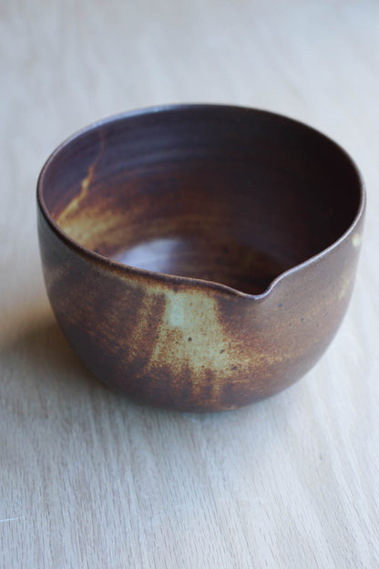 brown mixing bowl a