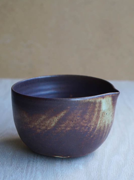 brown mixing bowl a