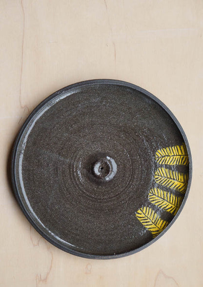 Yellow feather #2 - incense holder
