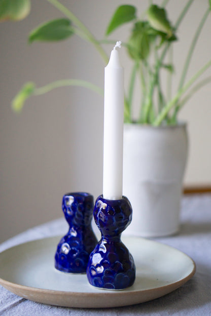 Blue Notes Candlesticks