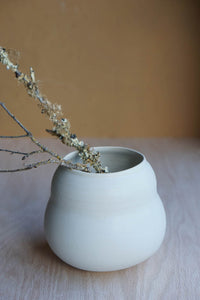 White Babushka vase #a