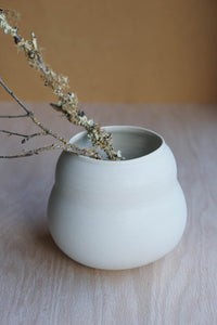 White Babushka vase #a