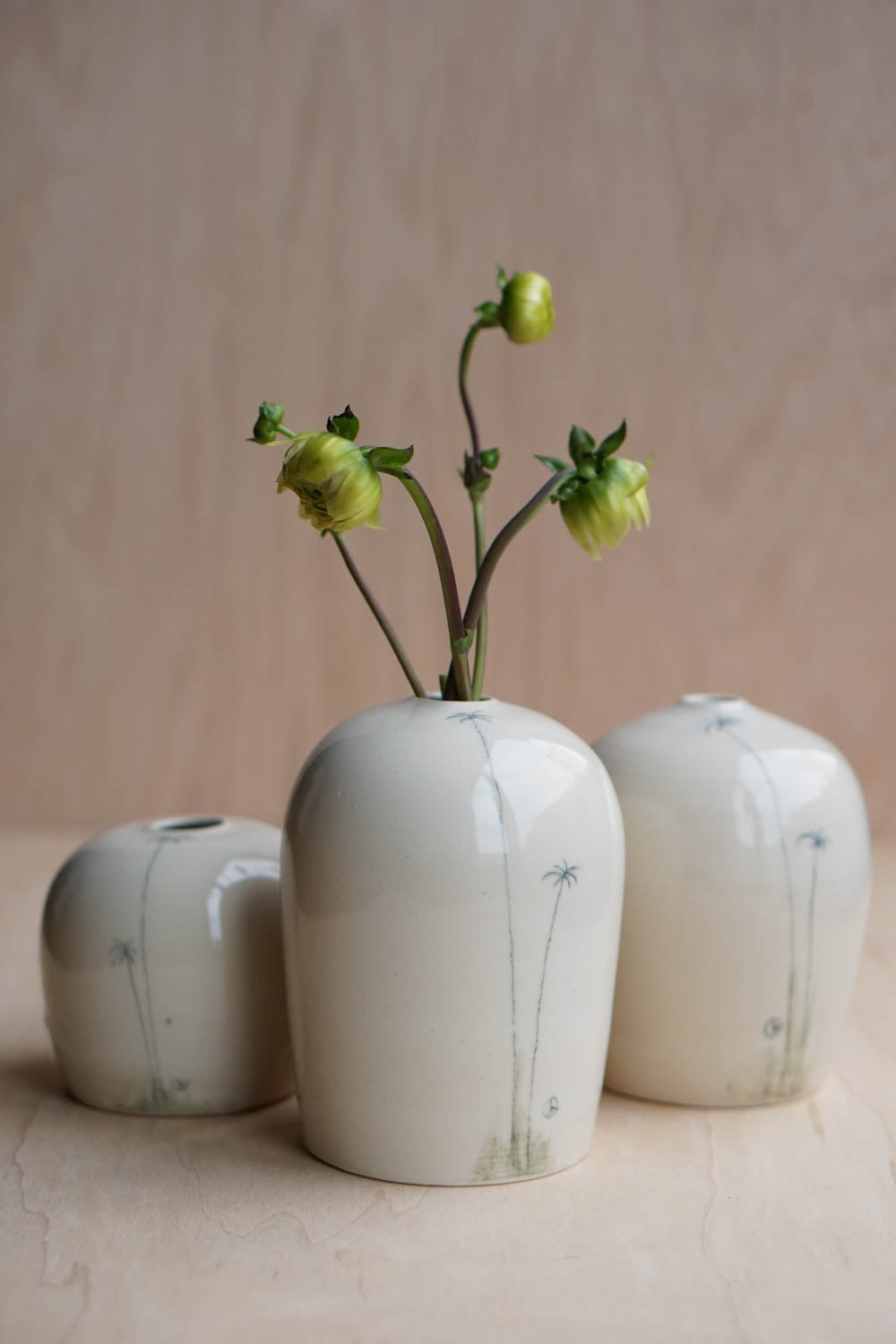 Palm bud vase