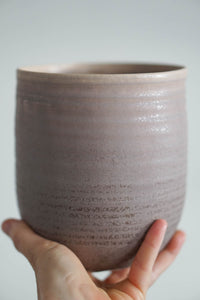 Sandy purple vase