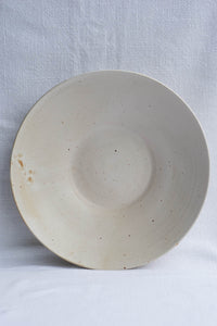 big wide serving white bowl