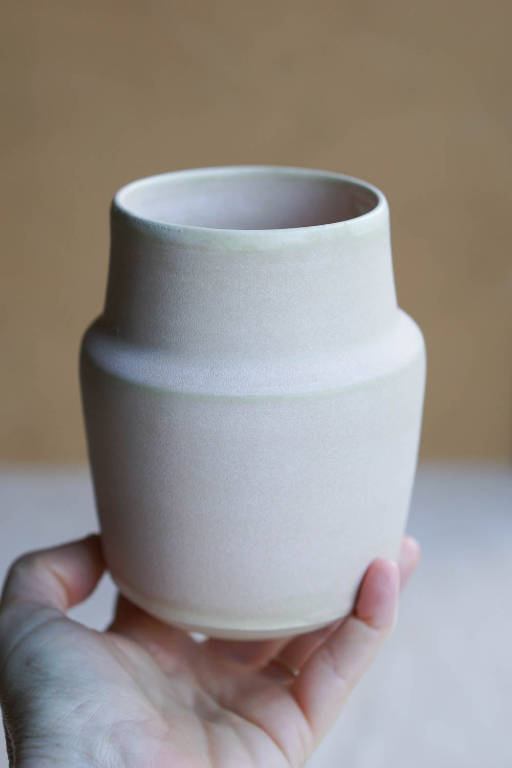 Small blushed vase