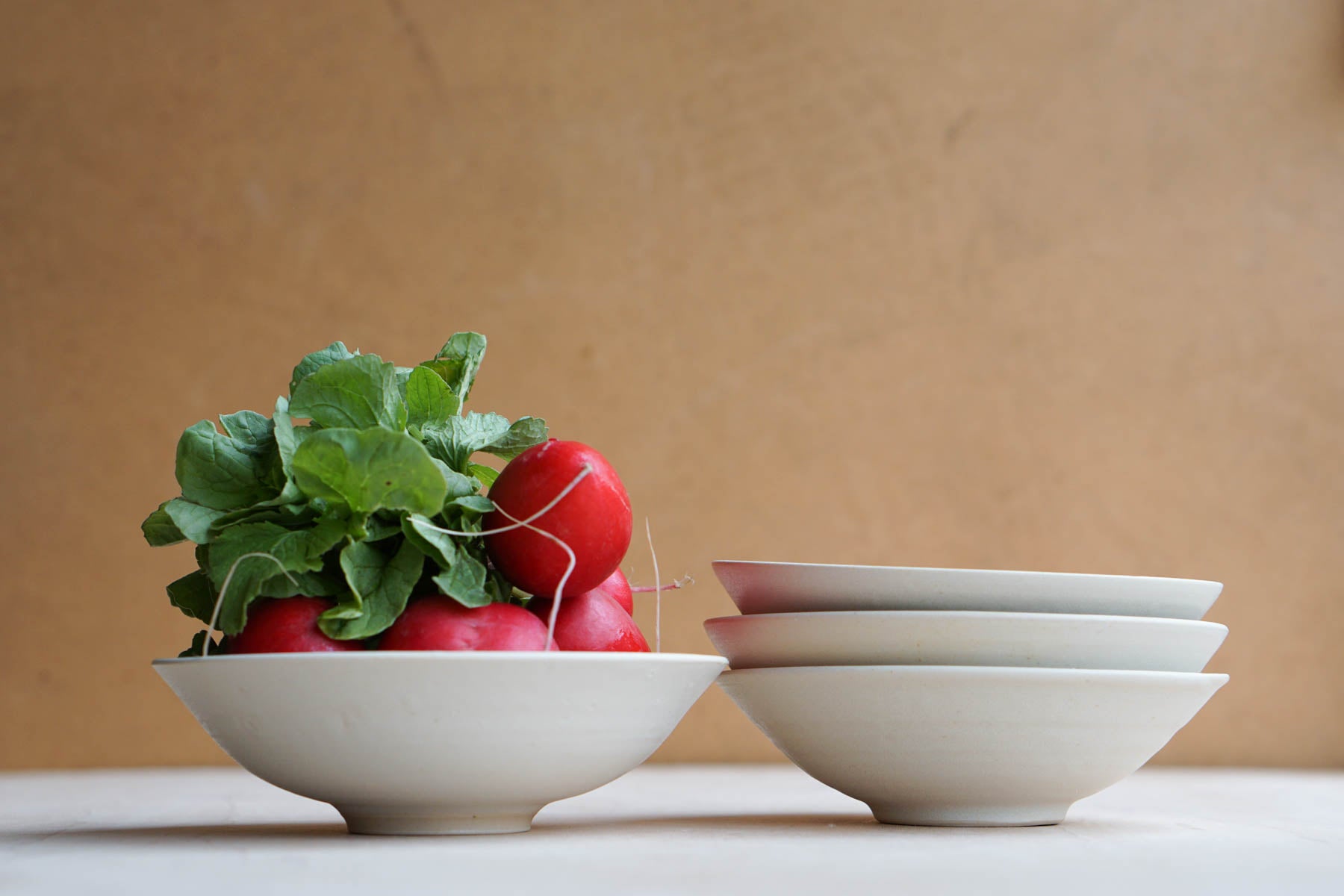 minimal handmade tapas bowls on a table