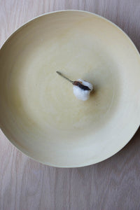 Light yellow serving plate